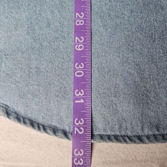 Harley-Davidson Vintage Big & Tall Short Sleeve Washed Denim Button Front Shirt - Picture 11 of 12